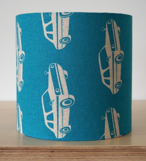 Lampshade with cars